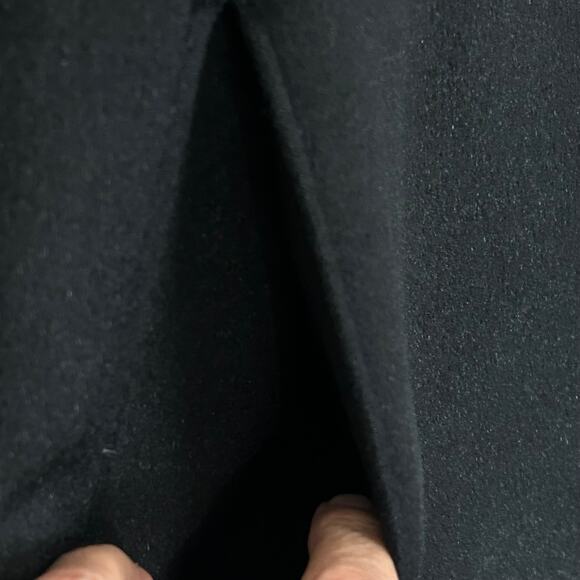 Vintage Union Made H. Liebes San Francisco Black French Wool Swing Coat - Picture 7 of 16